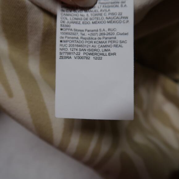 Old Navy Active Powerchill Crossover Extra High-Rise Bike Short Small Tan Zebra - Picture 11 of 11